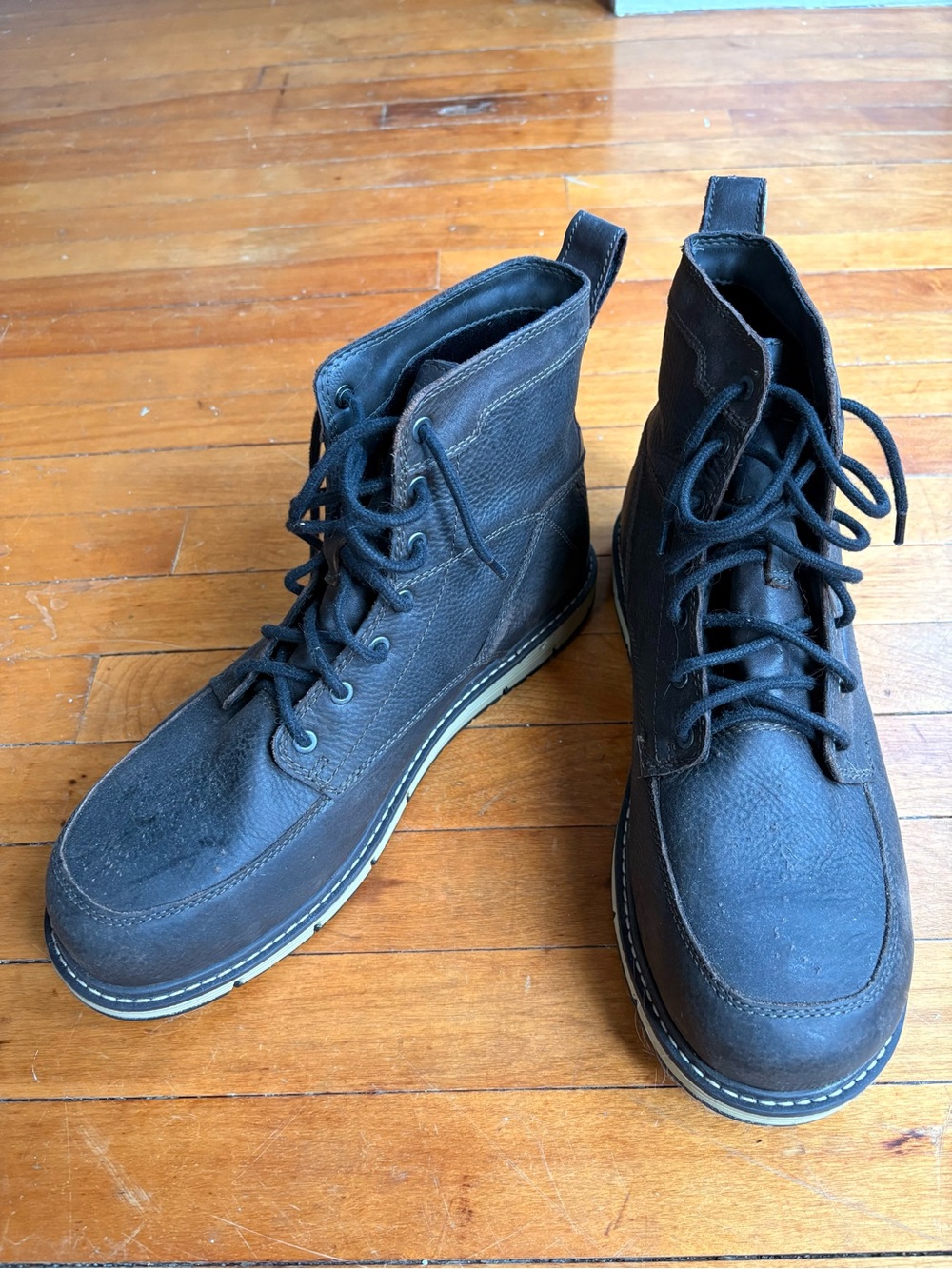 Keen Utility Men's Black Lace-Up Leather Work Boots
